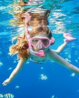 RIOROO Snorkel Set for Children Dry Goggles Anti Fog 4 14 Years view 6