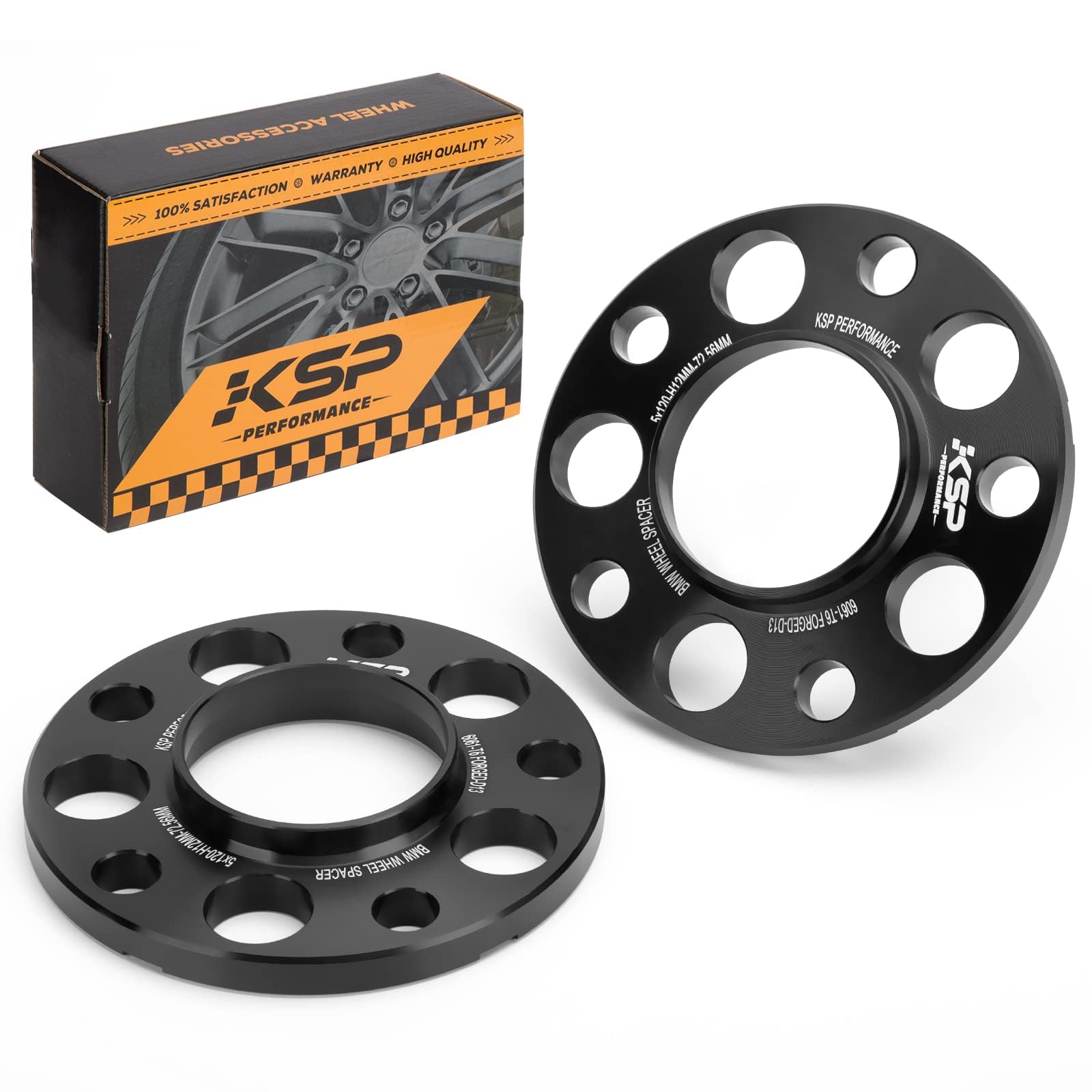 Photo 1 of KSP 5X120mm Wheel Spacers, 2PCS 12mm Hubcentric Forged Tuning Spacer for E36 E46 E90 E92 E60 318i 323i 325i 328i 330i 335i 525i 545i Hub Bore 72.56mm Without Lug Bolts