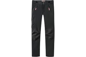 Camii Mia-Big-Girls-Kids-Snow-Pants-Cargo Pants Winter Warm Outdoor Ski Pants Waterproof Insulated Pocket