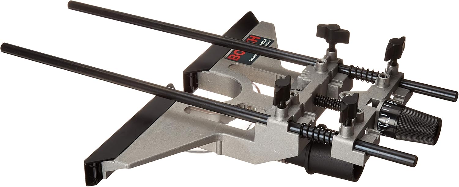 Bosch Deluxe Router Edge Guide With Dust Extraction Hood & Vacuum Hose Adapter RA1054 - Router Templates - 