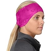 TrailHeads Print Headband | Ponytail Headband for Women | Ear Warmer for running and hiking - pink splash