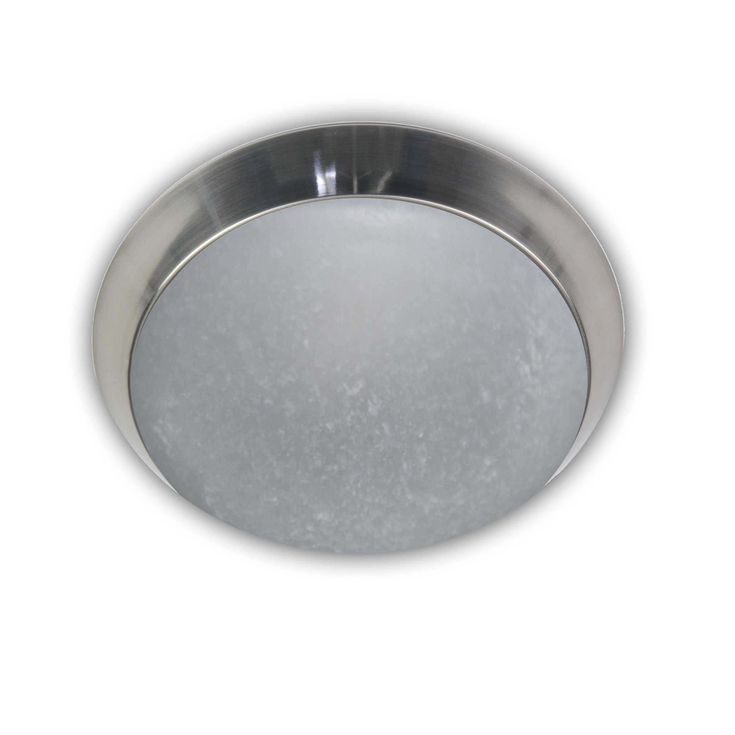 Niermann Standby A++ to E Ceiling Light Decorative Ring Matte Nickel Parchment, Glass/Metal, Pergament, 25 x 25 x 8 cm