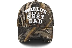 HIWELOVE Dad Hats for Men Worlds Best Dad Hat Fathers Day Dad Gifts Baseball Cap Birthday Gifts for Dad Husband Papa from Daughter Son