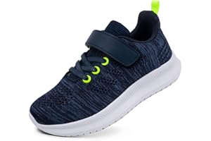 Toandon Girls Boys Kids Lightwight Breathable Athletic Sport Sneakers