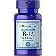 Puritans Pride Vitamin B-12 Helps Convert Food into Energy* 5000 Mcg Sublingual- Microlozenges, 60 Count (Pack of 1)