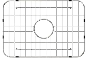 SETTLEDOWN Sink Grid 18" X 12-1/2", Stainless Steel Sink Grids for Bottom of Kitchen Sinks, Centered Drain with Corner Radius 1-1/2"
