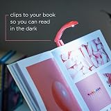 IF Pink Tiny Book Light – Clip On Flexible LED Reading Lamp with Batteries view 3