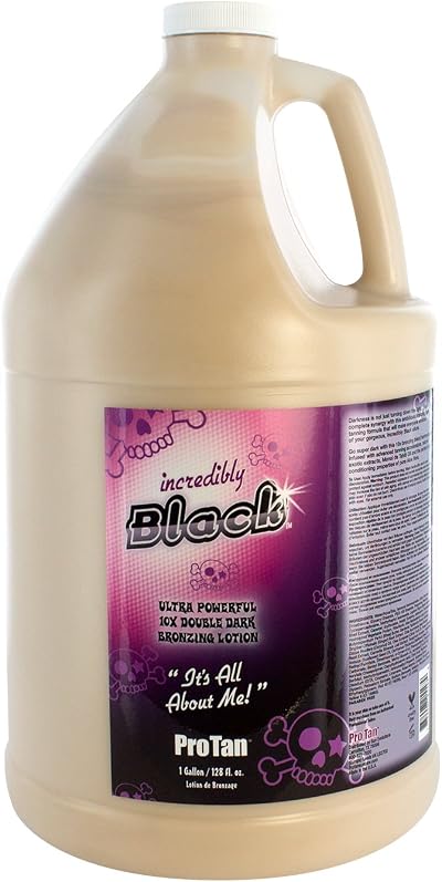Pro Tan It's All About Me Bronzing Lotion Incredibly Black 1 Gallon Tanning