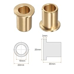 HARFINGTON Flange Bearing Sleeve 16mm Bore 22mm OD
