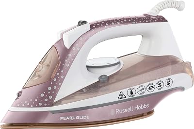 Russell Hobbs Pearl Glide Steam Iron 2600W 150g Steam Shot 40g Continuous