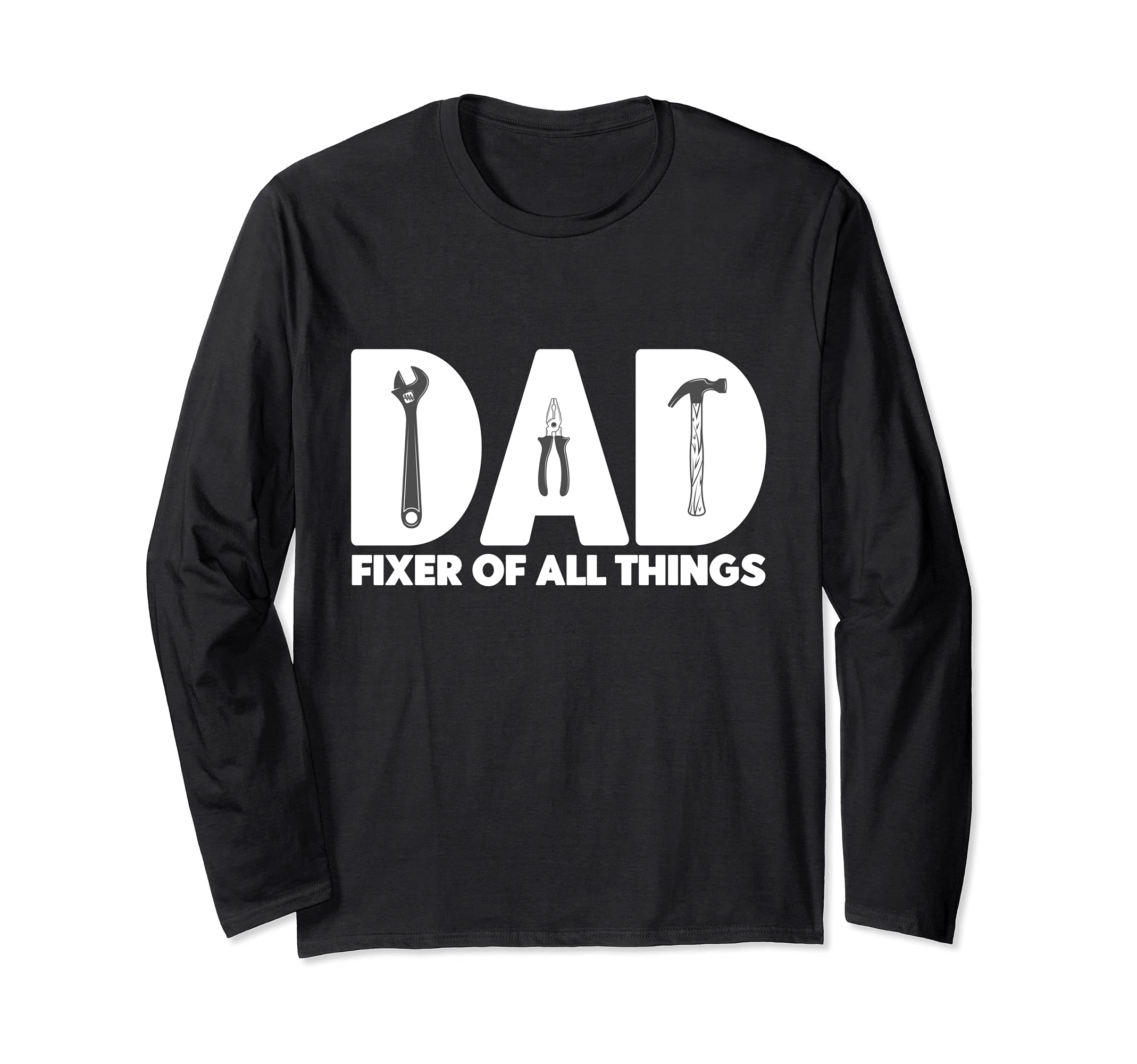 Contractor Gift Woodworking Tools Carpenter Woodworker Dad Long Sleeve T-Shirt