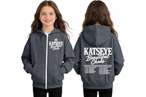MABUTINGTI KATSEYE Zip Up Hoodies for Kids Girl Boy Long Sleeve Hooded Jackets Idol Music Group Album Tour Novel Fans Outwear