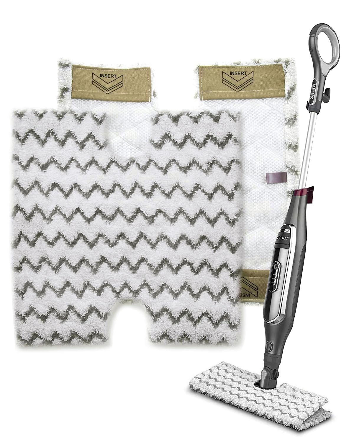 2 Pack Steam Mop Replacement Pads Fit for Shark Lift-Away & Genius Steam Mop S3973 S3973D 3973WM S5001 S5002Q S5003A S5003D S5003CO S5004 S6001W S6001WM S6002 S6002C S6003D S6003W