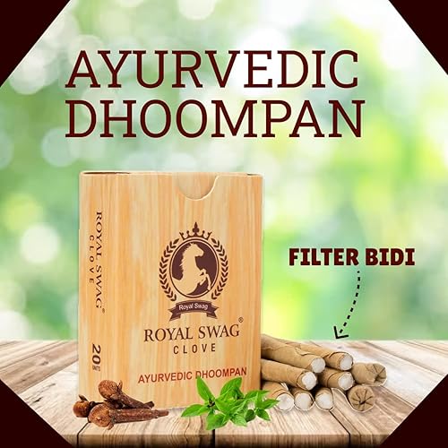 bidi clove cigarettes ROYAL SWAG Ayurvedic & Herbal Long Filtered Bidi Smoke (Pack of 1 X 20 Bidi Sticks bidi clove cigarettes ROYAL SWAG Ayurvedic & Herbal Long Filtered Bidi Smoke (Pack of 1 X 20 Bidi Sticks