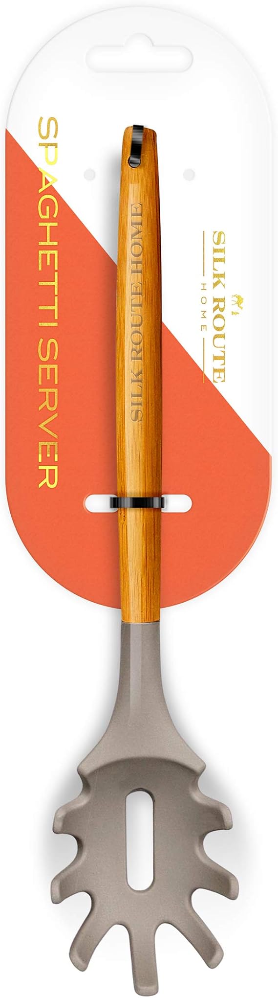 Compra Servidor de Espagueti de Silicona y Madera de Acacia de Silk