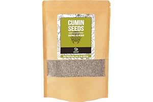 Soeos Cumin Seeds - 8 oz (227g) - Whole Cumin Powder - Resealable Bag - Rich & Premium Flavor for Chili, Tacos, Curries