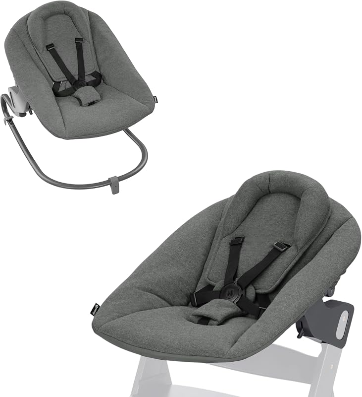 Sdraietta e Riduttore per Seggiolone, Alpha Bouncer Premium Dark Grey