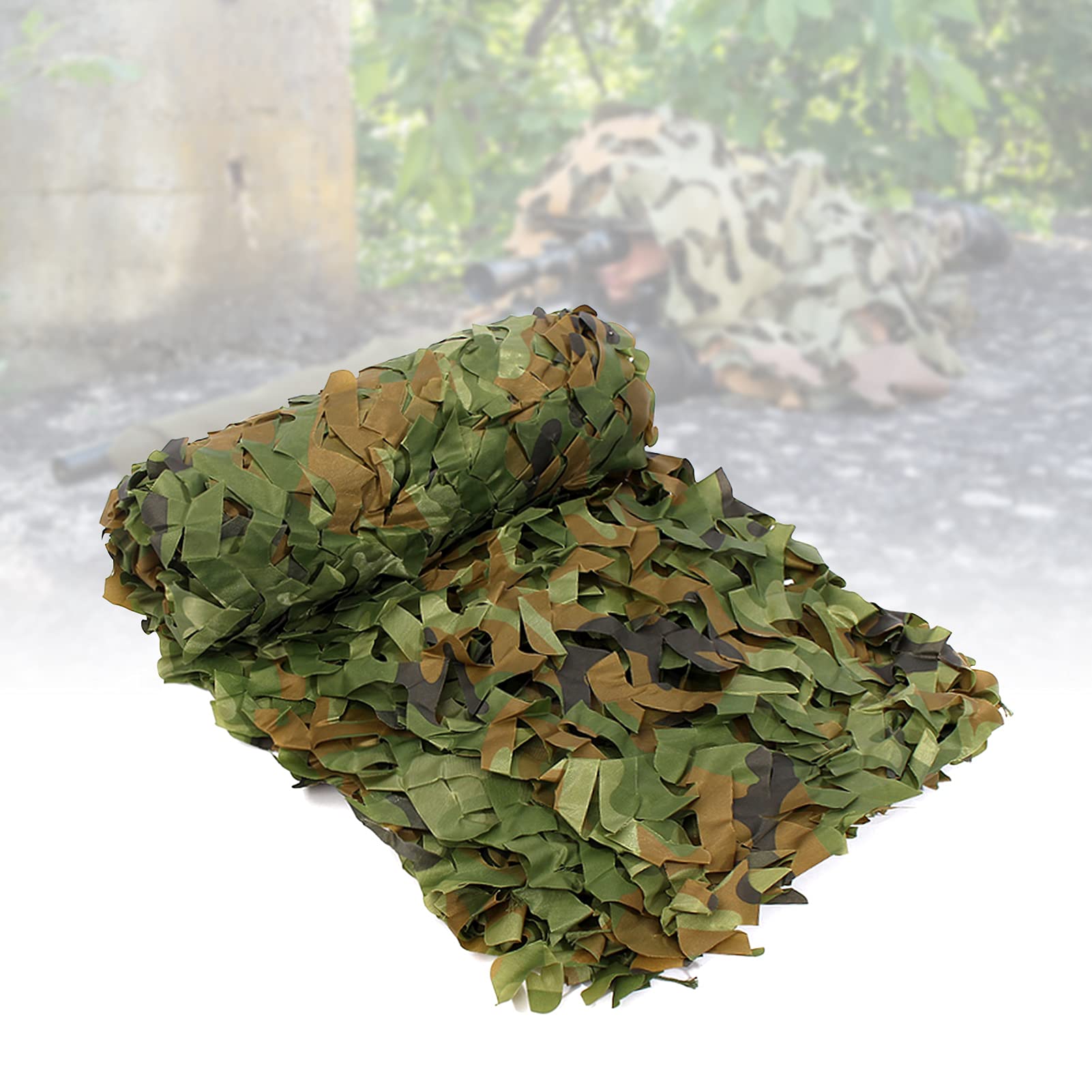 Camouflage Netting 3 x 5 m camo netting, Woodland Army Camouflage Net Army Military Jungle camo net for Hunting Military Theme Shooting Decoration Sunshade Camping and Building Shelters