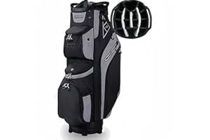 LIVSINGOLF 14 Way Golf Cart Bag for Push Bag Classy Design Full Length with Cooler, Rain Hood, Putter Well