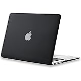 Kuzy - AIR 13-inch BLACK Rubberized Hard Case for MacBook Air 13.3" (A1466 & A1369) (NEWEST VERSION) Shell Cover - BLACK