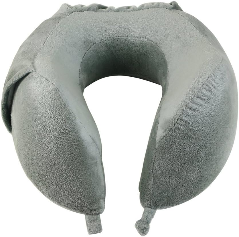 TGV, Metro, Plane Car Travel Pillow Travel Neck Pillow Cushion Sleep Pillow Office, Dark Green