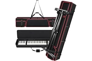 TANMQIN [Bag Only] Piano keyboard Case Compatible with Yamaha P71/P45P/143B 88 Key Weighted Slim Digital Pianos, Travel Carrying Holder for Electric Mechanical Keyboard Stand Performing Outdoors Home Practice