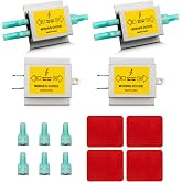 Oyviny Hy-Power Diodes, Trailer Light Wire Diodes, 2 Input&amp;1 Output Spade Towed Vehicle Diodes Kit, Tail Light Isolating Diodes For Motorhome Trailer 4PCS