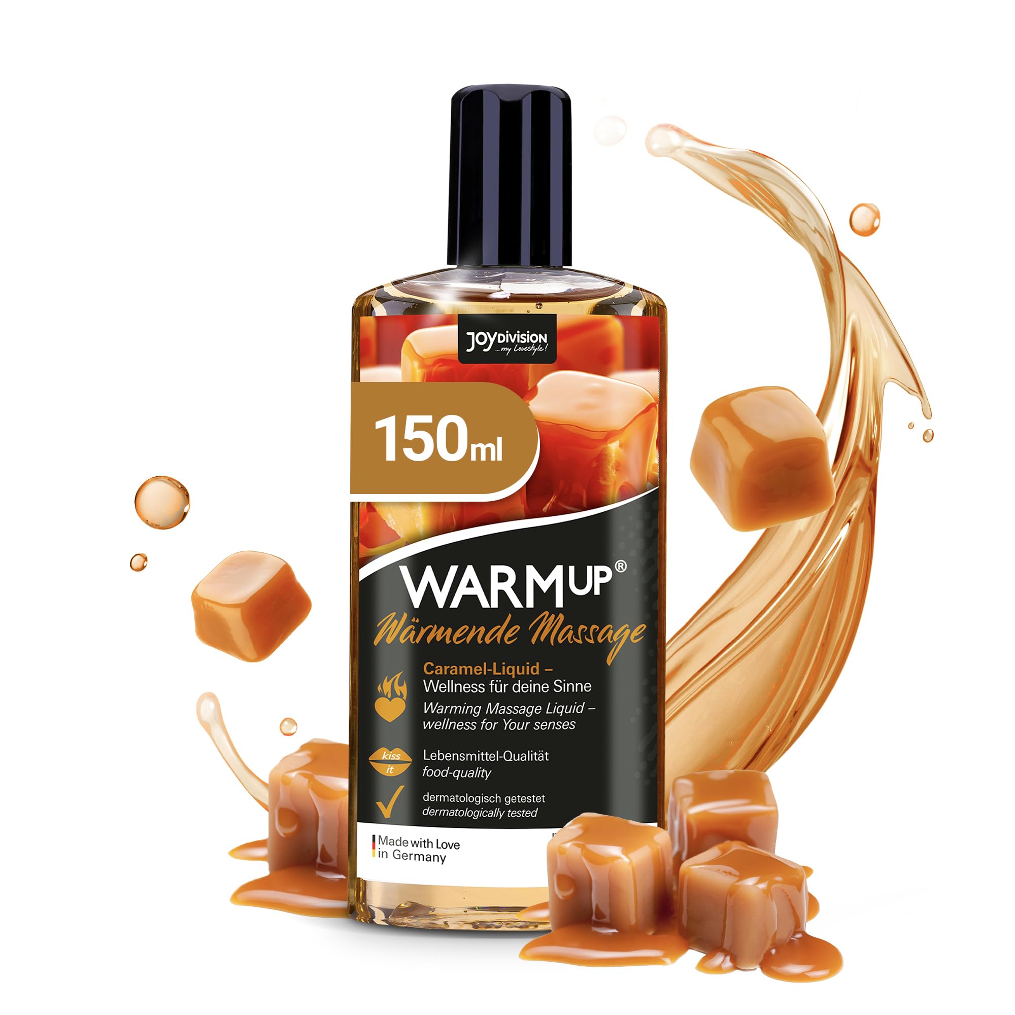 JOYDIVISION Warmup 150 ml Massage Liquid with Caramel Scent & Taste | Warming Effect | Like Massageoil
