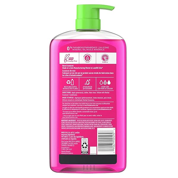HERBAL ESSENCES SHAMPOO FOR COLORED HAIR, PARABEN-FREE, COLOR ME HAPPY, 29.2 FL OZ