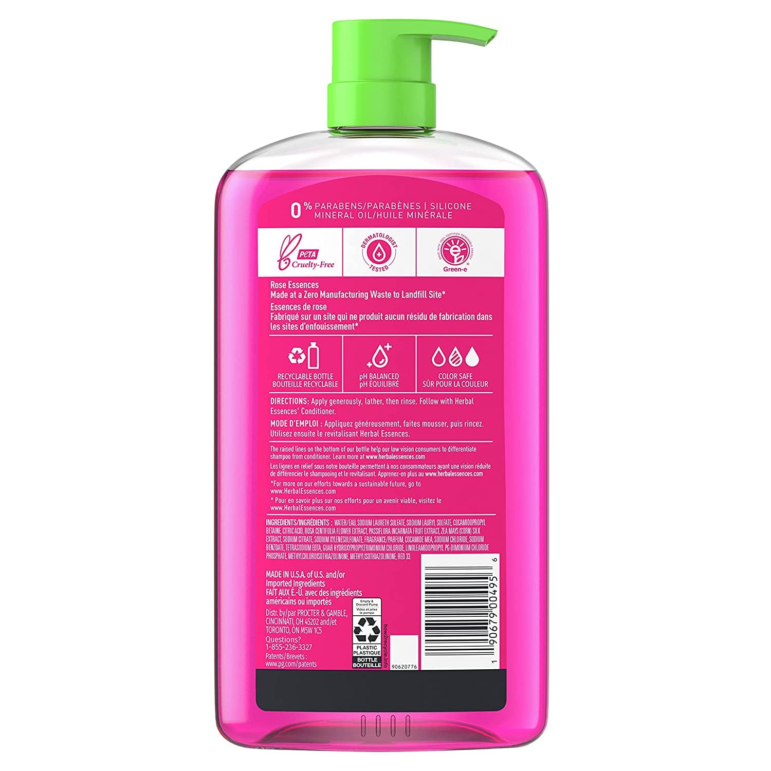 Herbal Essences Shampoo for Colored Hair, Paraben-Free, Color Me Happy, 29.2 fl oz
