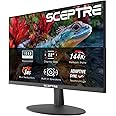 Sceptre New 22-inch Prime Monitor up to 144Hz HDMI DisplayPort Build-in Speakers, Machine Black 2026 (FW144 Series)