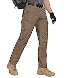 Zoofly Cargo Work Pants for Men Elastic Waist