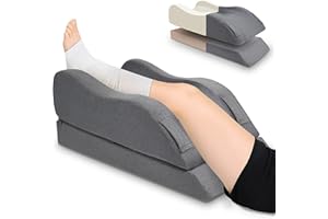 ITCOZY Leg Elevation Pillow for After Surgery, Height Adjustments Leg Wedge Memory Foam Pillow for Rest, Injuries, Swelling, Hip, Knee Pain Relief, and Improves Blood Circulation