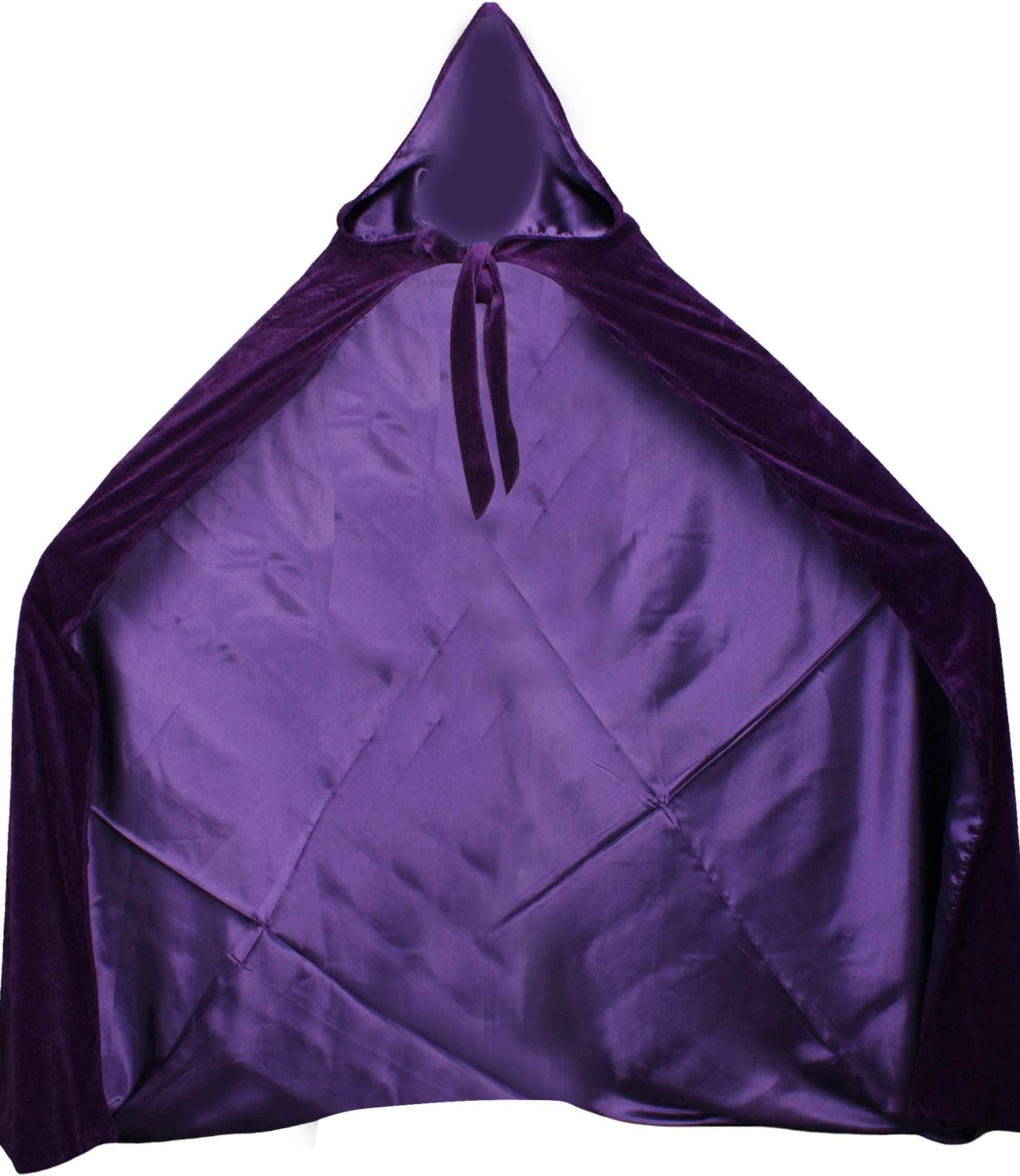 Velvet Renaissance Medieval Cloak Cape Lined with Satin