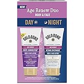 Gold Bond Age Renew Day & Night Duo Lotion Set for Body & Face, Gold Bond Crepe Corrector & Retinol Overnight Lotion Visibly Firms Skin & Visibly Smooths Skin, 8.6 oz