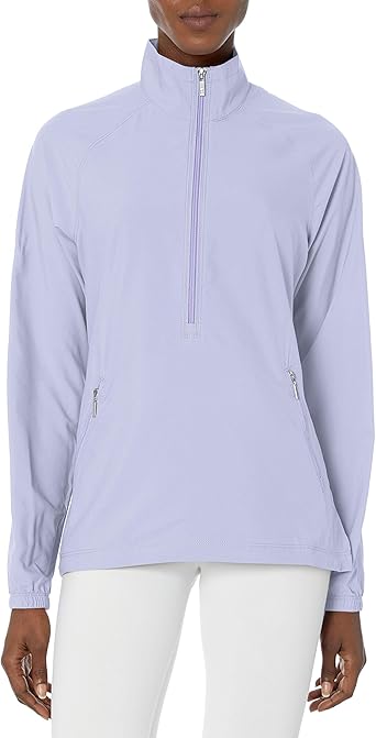 Cutter & Buck Women's Cb Weathertec L/s Jackie 3/4 Zip Pullover Windbreaker at Amazon Womenâs 