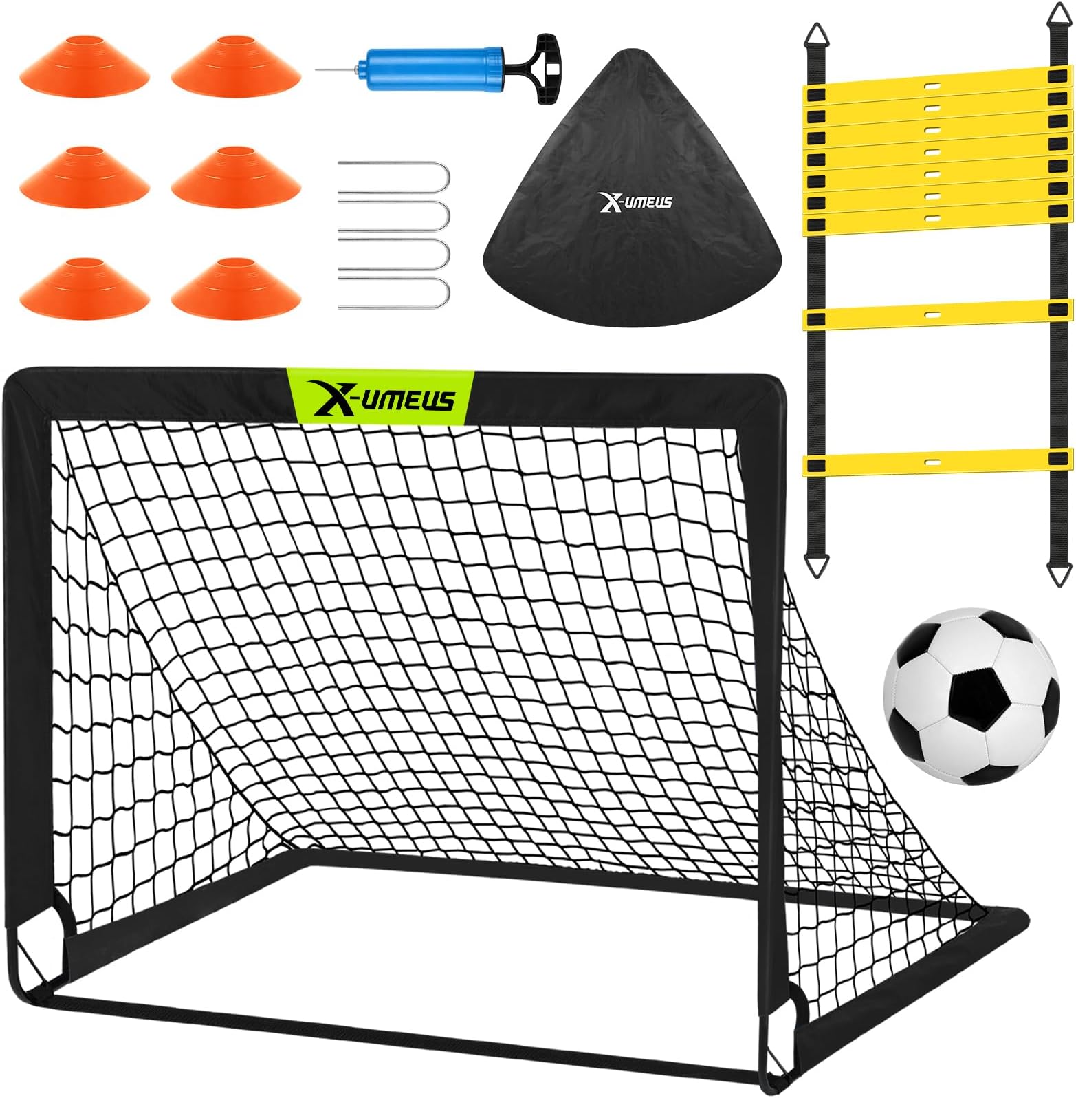Kids Soccer Goals for Backyard, 4x3 ft Pop Up Toddler Soccer Goal