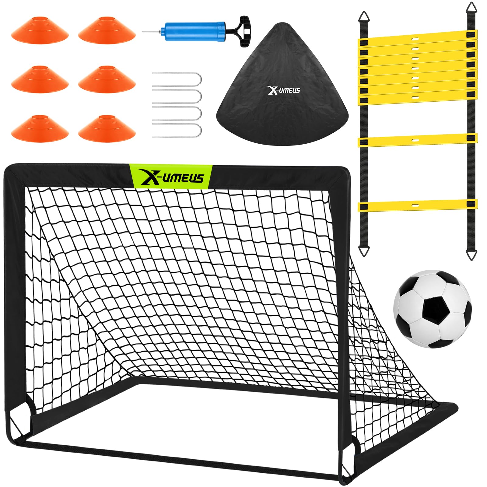 Kids Soccer Goals for Backyard, 4x3 ft Pop Up Toddler Soccer Goal
