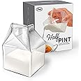 Genuine Fred HALF PINT Glass Milk Carton Creamer