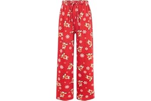 UNICOMIDEA Kid Christmas Pajamas Pants Loose Pyjama Jogger For Boy Girl 3D Xmas Sleepwear Bottoms 6-16 Years