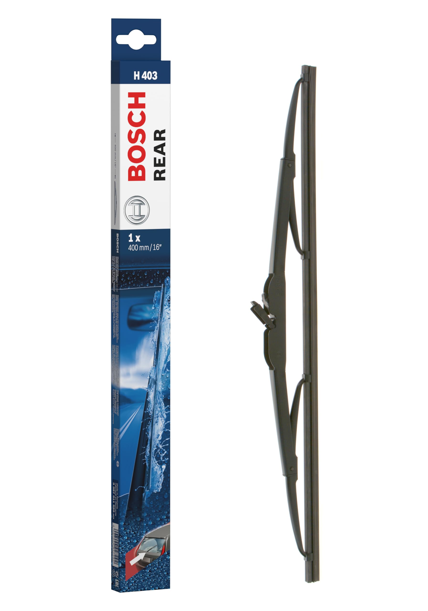 Bosch Wiper Blade Rear H403, Length: 400mm – Rear Wiper Blade