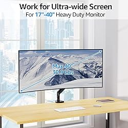 MOUNTUP Ultrawide Monitor Arm for Max 40 Inch