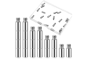 EUPHHONYCS 20PCS Scrapbook Extension Posts Album Accessories Extension Post Replacement for Binding Extending Post-bound Refillable Photo Album Scrapbook Screws Craft Diy Refill Pages (12 mm/ 0.47 Inch)