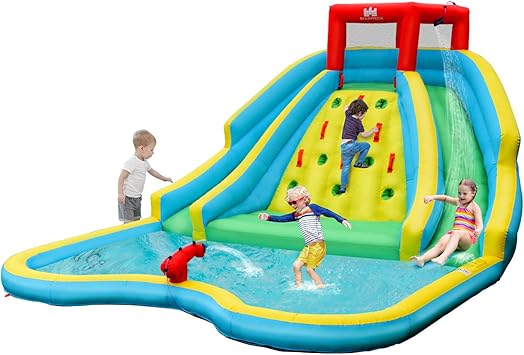 BOUNTECH Inflatable Water Slide, Double 