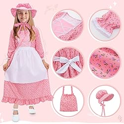 Meland Pioneer Dress for Girls - Colonial Floral