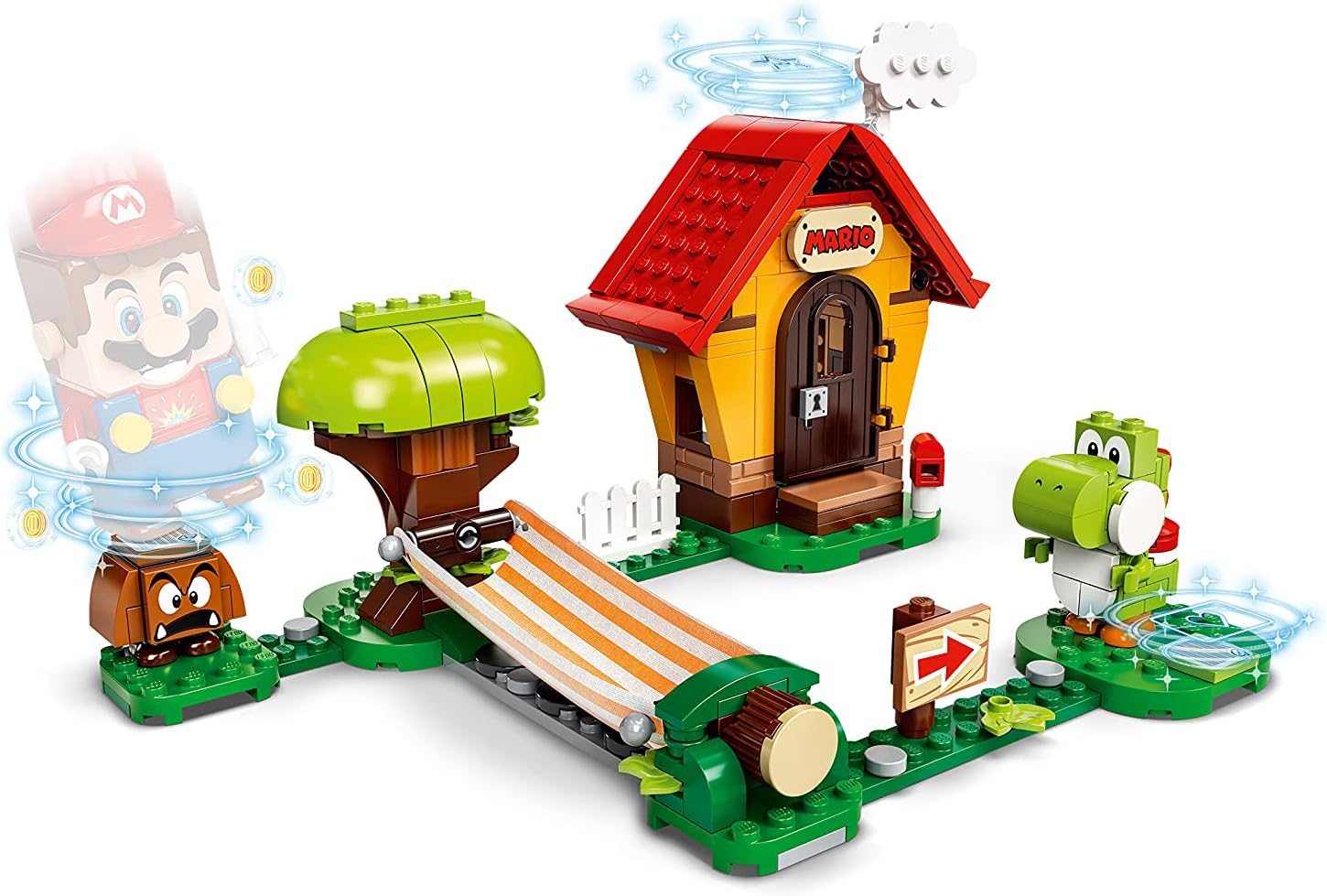 Amazon Co Jp レゴ Lego スーパーマリオ ヨッシー と マリオハウス おもちゃ