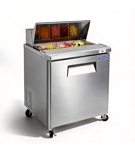 Amazon.com: Everest Refrigeration EPBNWR2 Swing Top Prep Table 2
