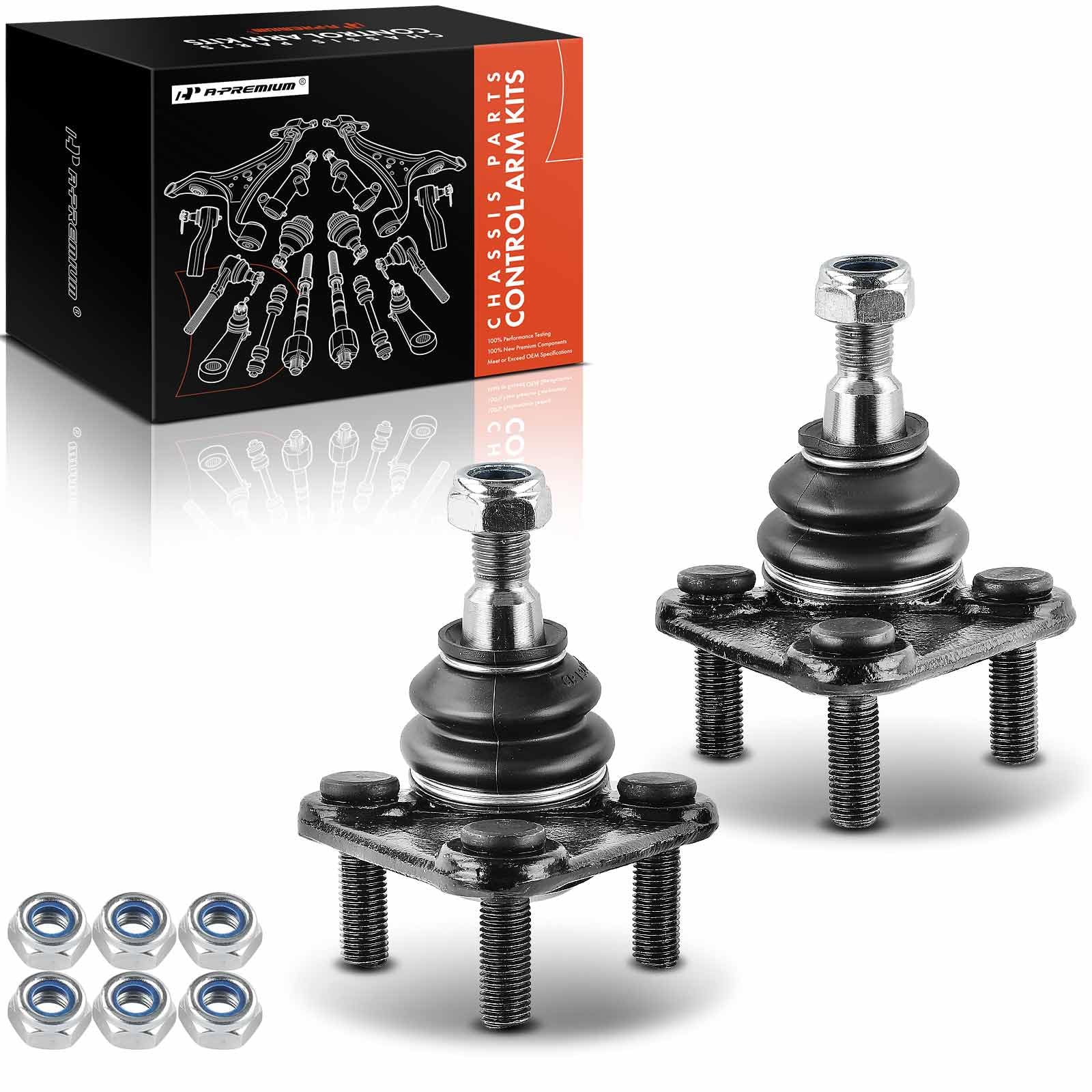 Photo 1 of A-Premium 2 x Front Lower Ball Joint Compatible with Volkswagen Golf 2004, 2000-2006 Audi TT, 2000-2006 TT Quattro