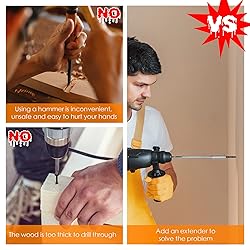 4 Pieces 1/4 Extension Drill Bit Set Wood Spade