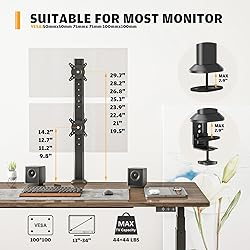 HEMUDU Dual Monitor Articulating Desk Mount Arm